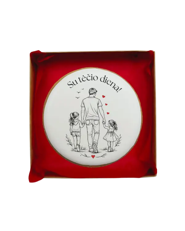 Dekoruotas meduolinis sausainis „Tėčio dienai2”, 1 vnt.