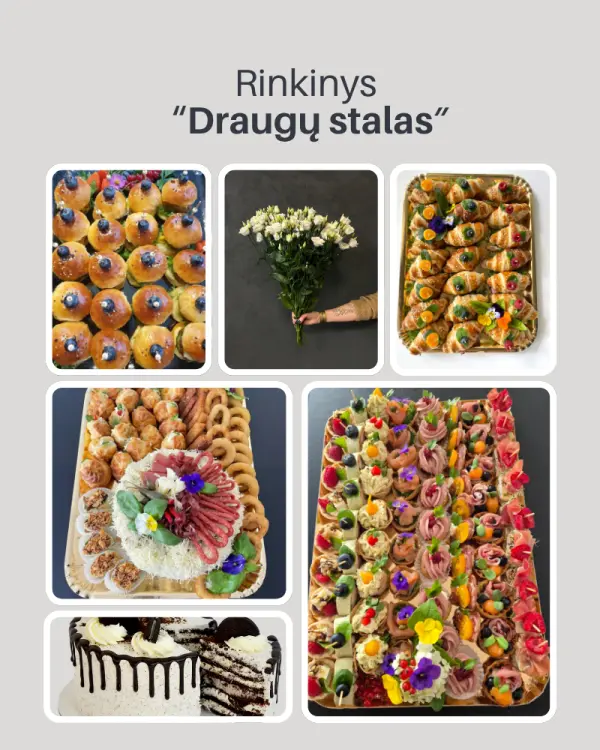 Gimtadienio rinkinys DRAUGŲ STALAS (10-15 asm.)