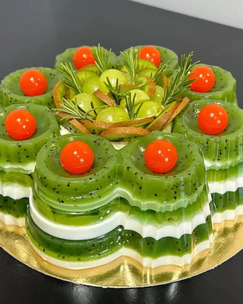 Natūralus želė tortas su vaisiais ir uogomis TVIRTOVĖ, ~3 kg