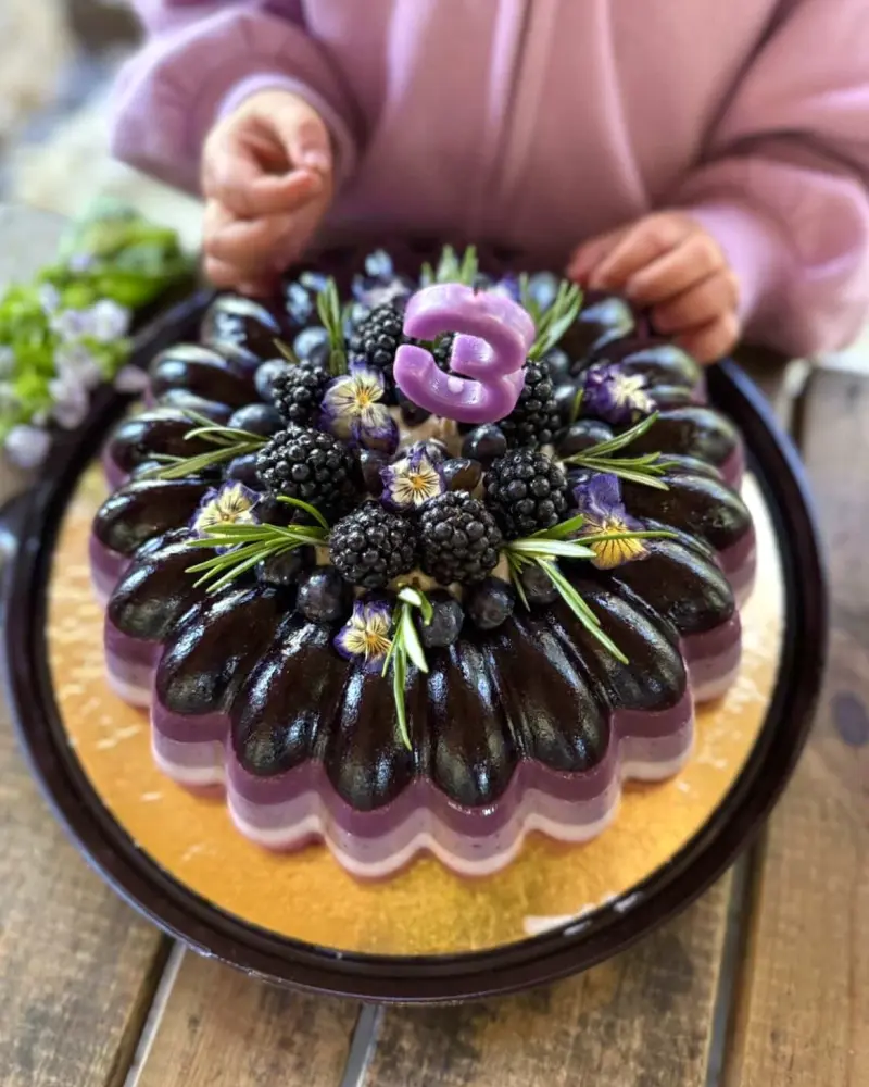 Natūralus želė tortas su vaisiais ir uogomis LOTUSAS, ~2,8 kg