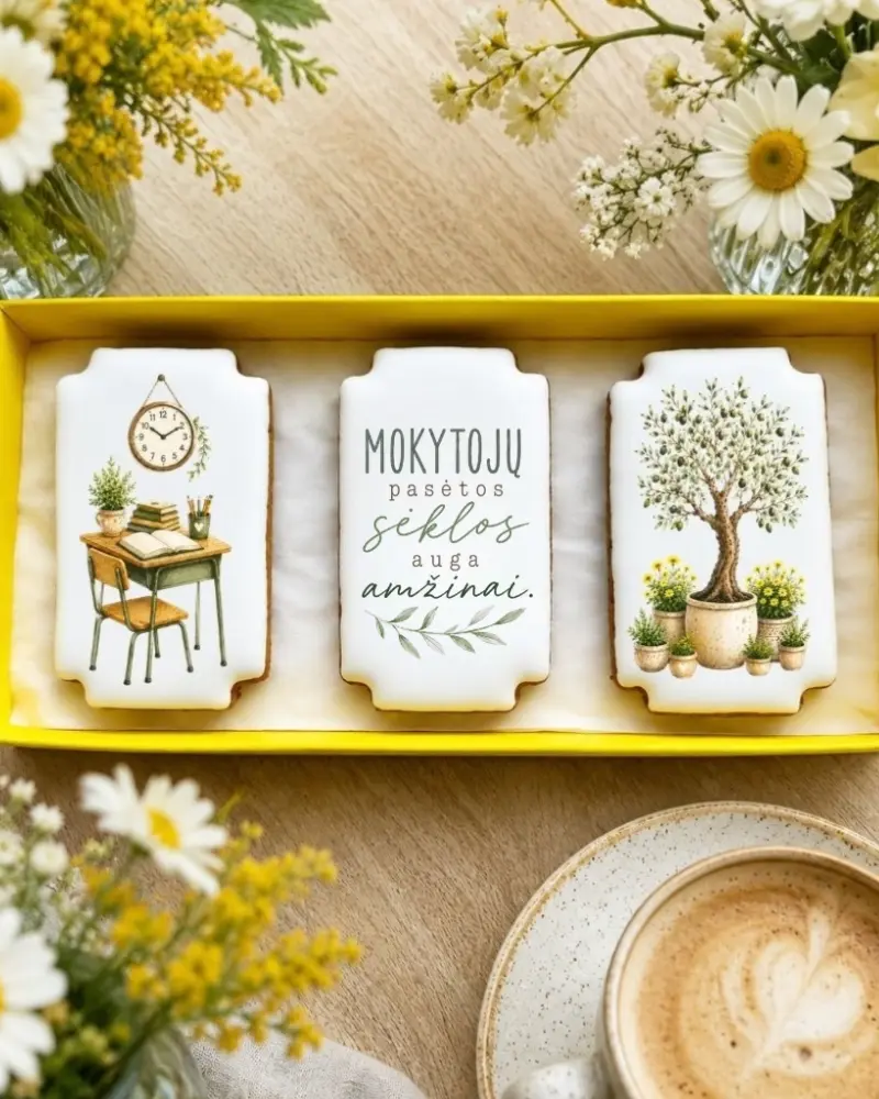 Dovana - meduolių rinkinukas „Mokytojų žiedai!”