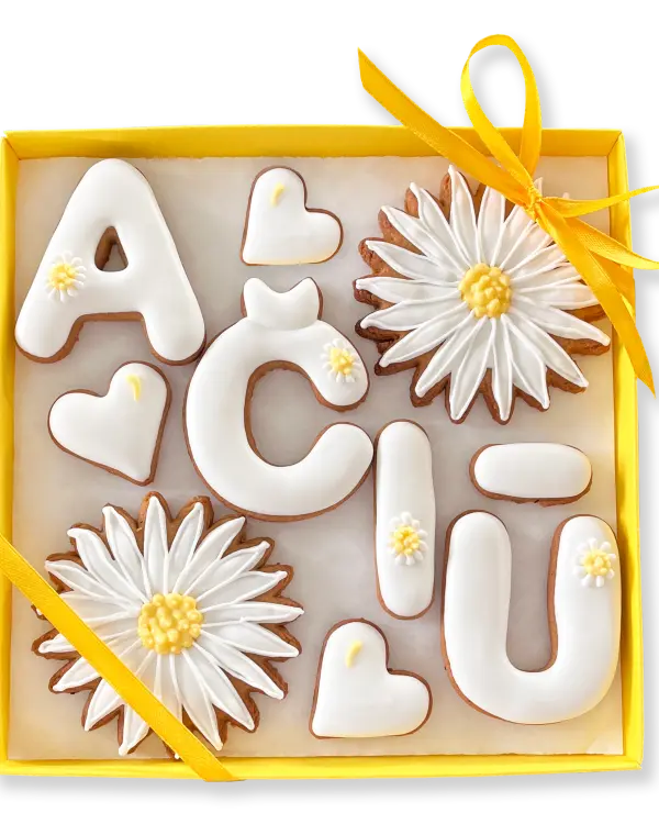 Sausainių rinkinys „Ačiū – ramunėlės"