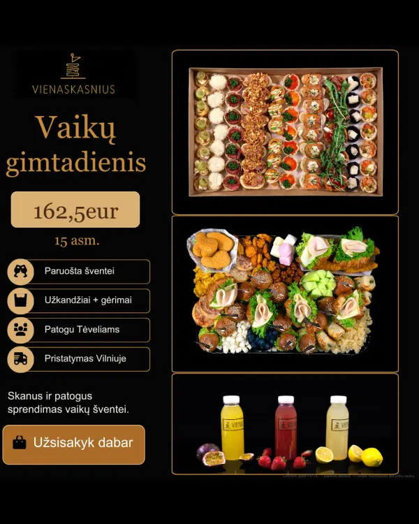 Vaikų gimtadienio rinkinys (15 asm.)