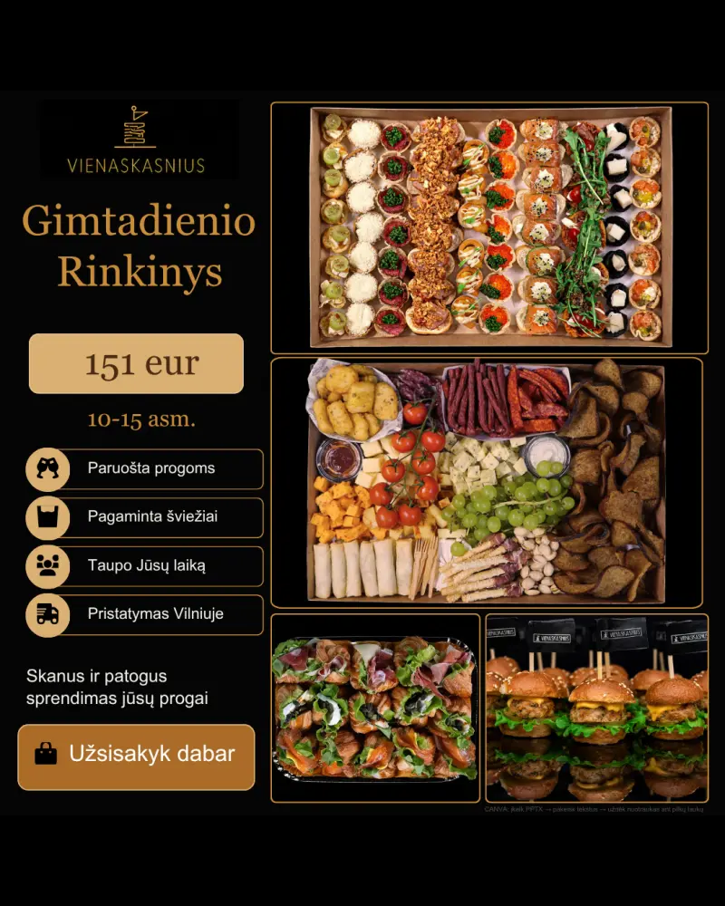 Gimtadienio rinkinys (10 ar 15 asm.)
