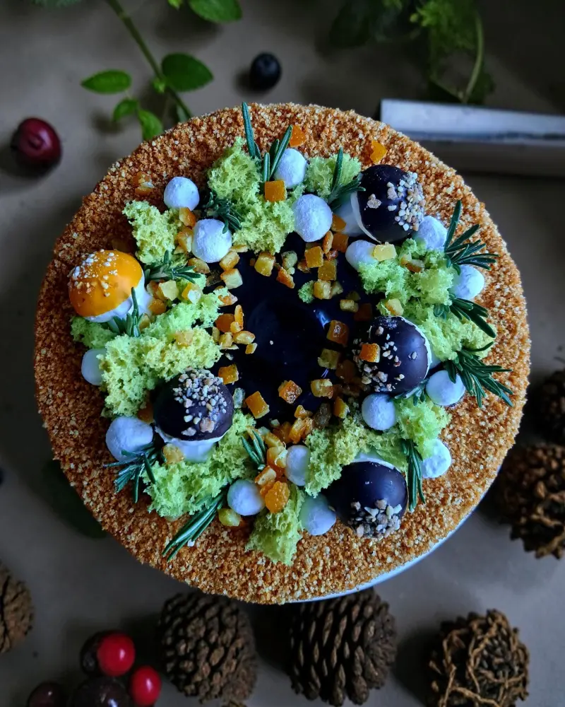 Biskvitinis-morenginis medaus tortas APELSINAS