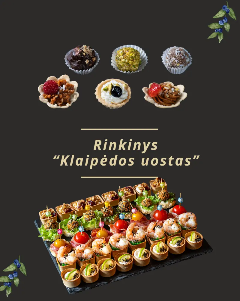 Užkandžių ir desertų rinkinys "KLAIPĖDOS UOSTAS"