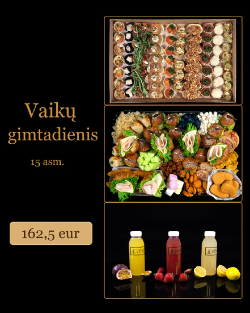 Vaikų gimtadienio rinkinys (15 asm.)