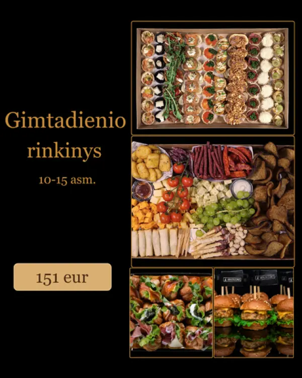 Gimtadienio rinkinys (10 ar 15 asm.)