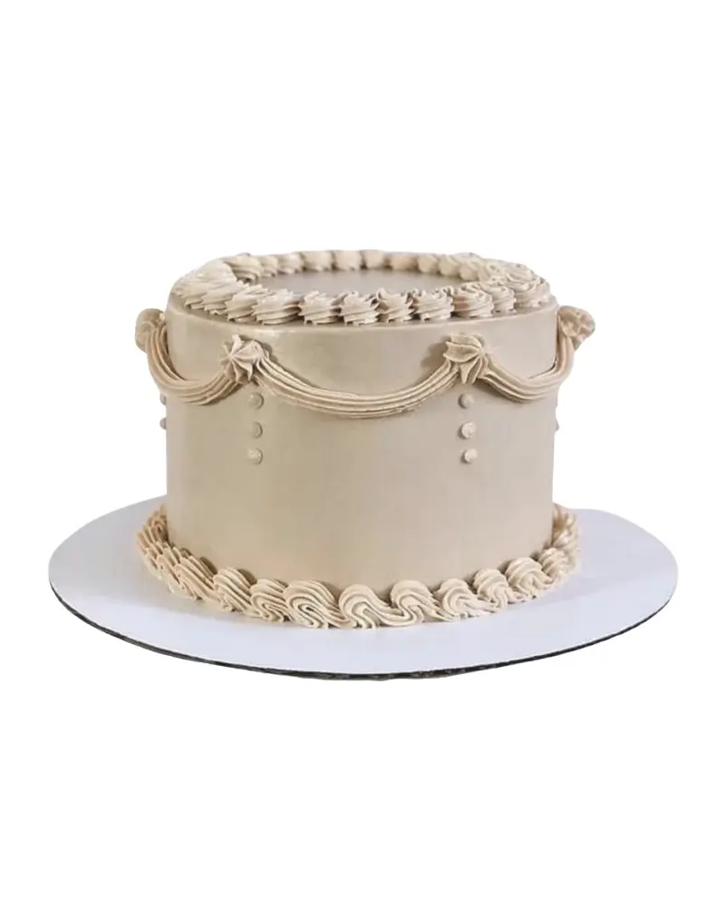 Vintažinio aptepimo tortas, kreminio atspalvio