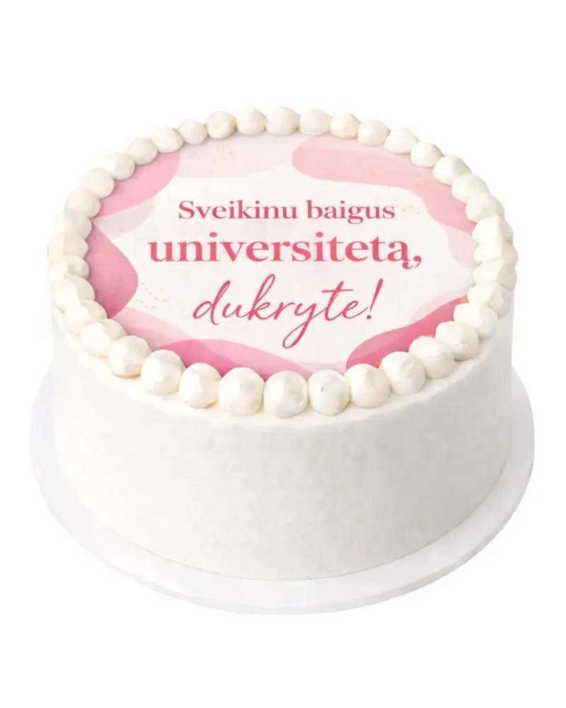 Apvalus tortas su Jūsų maketu