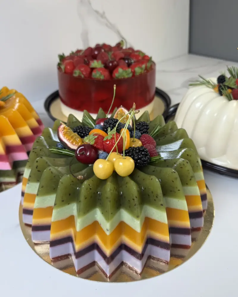 Natūralus želė tortas su vaisiais ir uogomis VĖTRA, ~3 kg