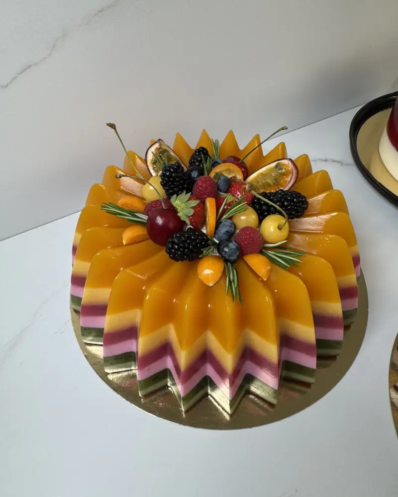 Natūralus želė tortas su vaisiais ir uogomis VĖTRA, ~3 kg