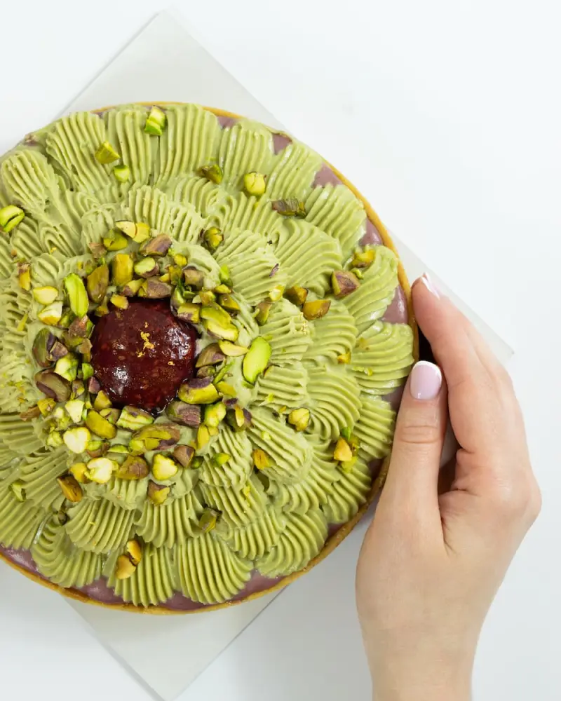 Pistacinė tartaletė,  18 cm