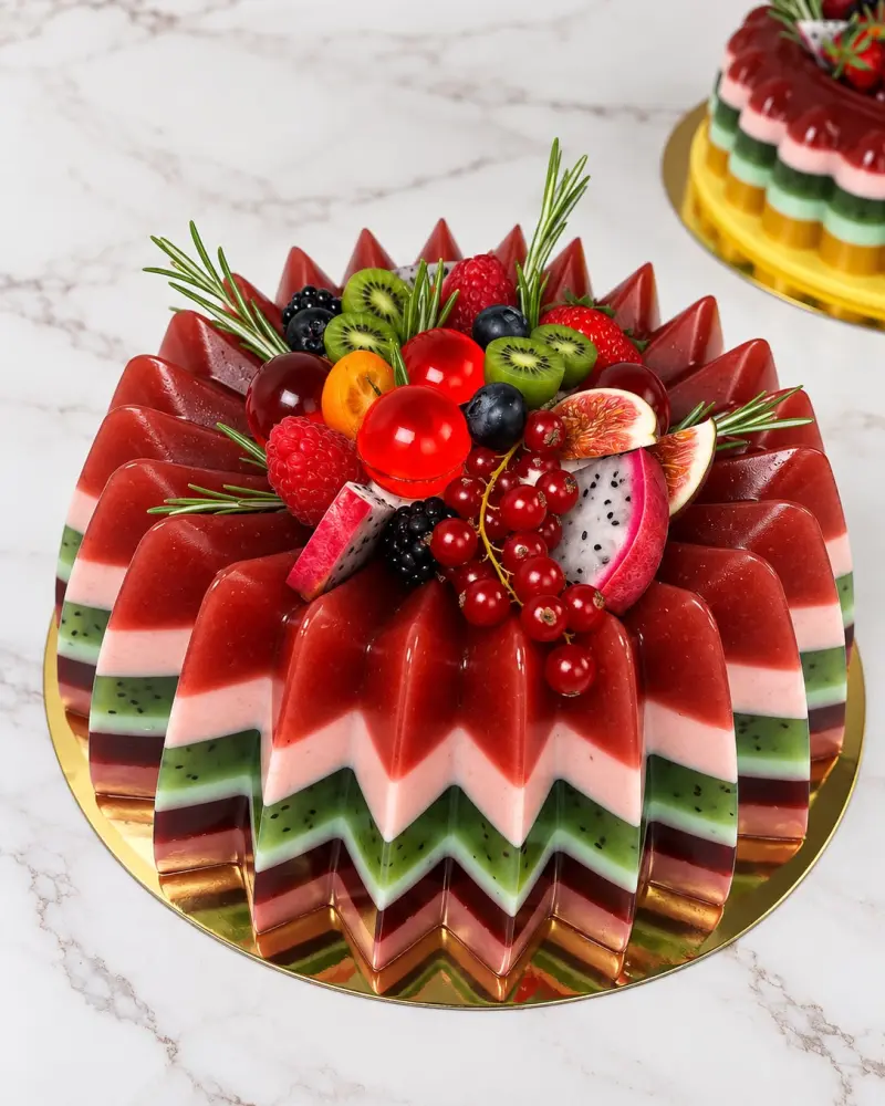 Natūralus želė tortas su vaisiais ir uogomis VĖTRA, ~3 kg