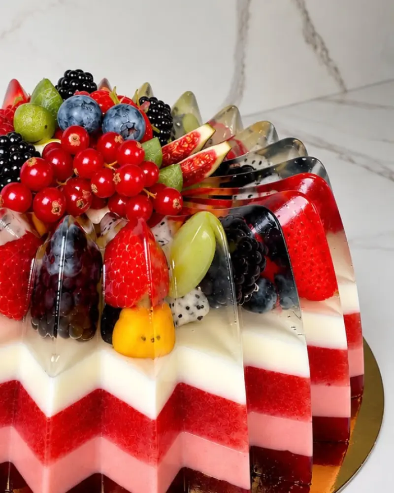 Natūralus želė tortas su vaisiais ir uogomis VĖTRA, ~3 kg