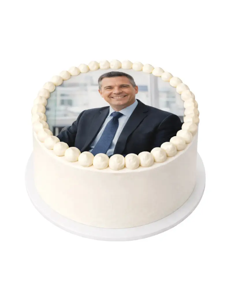 Apvalus tortas Boso dienai su nuotrauka