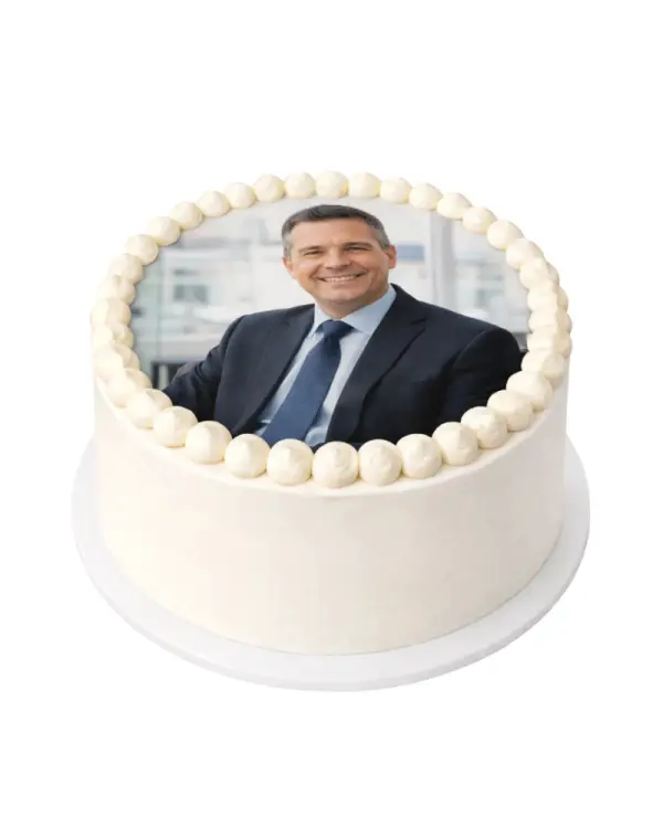 Apvalus tortas Boso dienai su nuotrauka