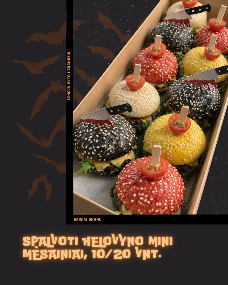 Spalvoti HELOVYNO MINI MĖSAINIAI, 10 / 20 vnt.