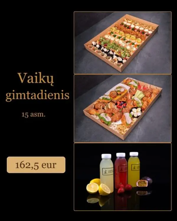 Vaikų gimtadienio rinkinys (15 asm.)